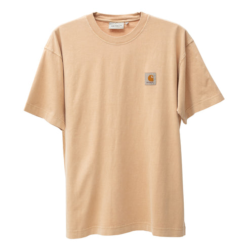 Carhartt WIP S/S Nelson T-Shirt Dusty H Brown Garment Dyed I029949_07E_GD Degli Uberti